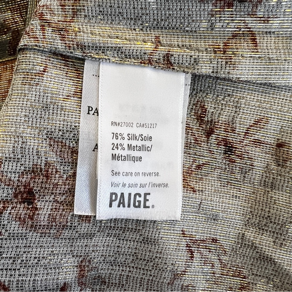 Paige Bette Top size M Ruffle Sleeve - Picture 9 of 14